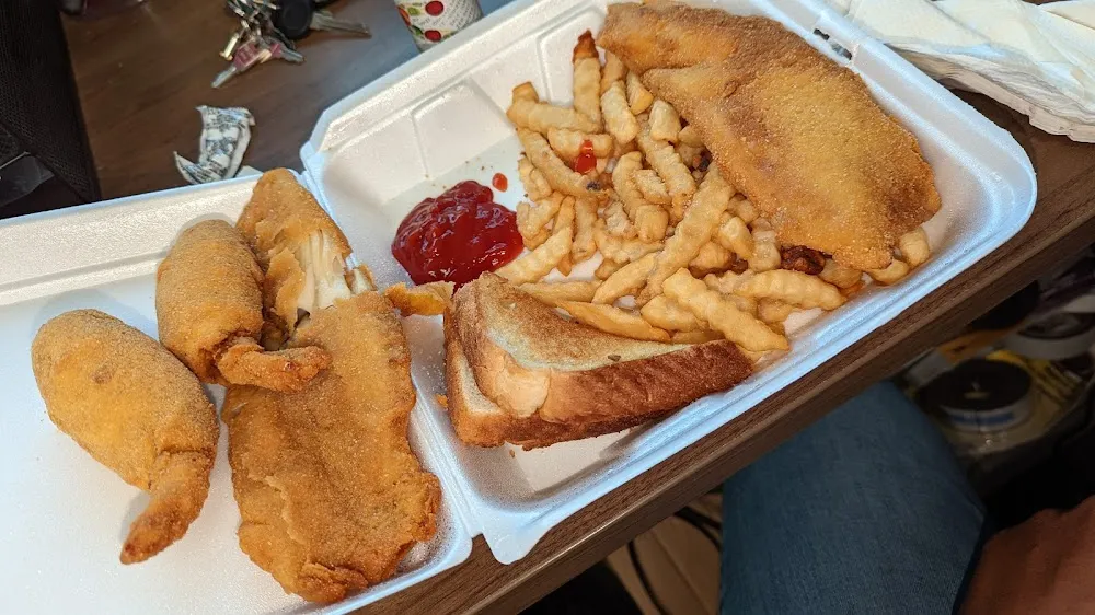 Fried Fish and Stuffed Shrimp