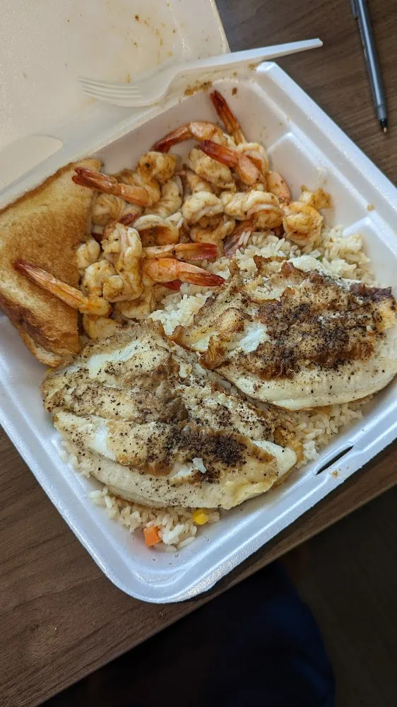 Grilled Fish and Shrimp